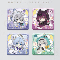 Honkai: Star Rail Girls Dormitory Series Q Version Square Badge