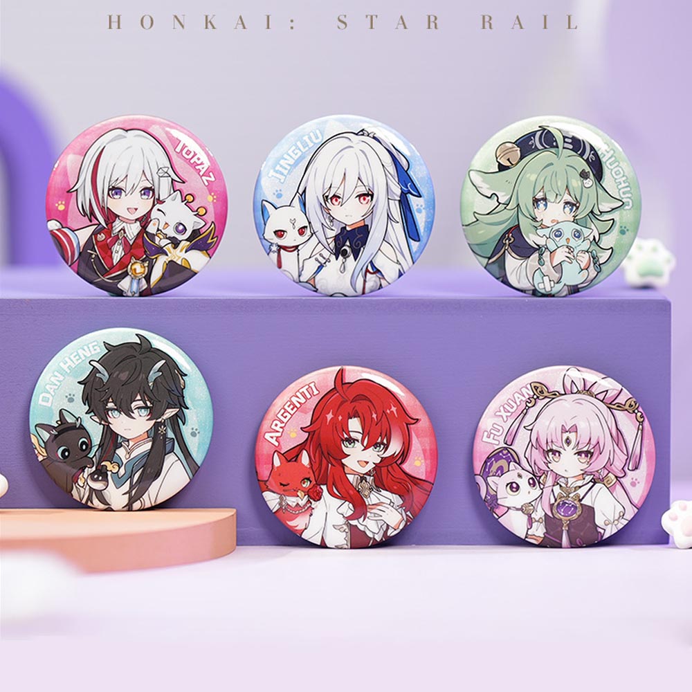 Honkai: Star Rail Little Cat Series Tinplate Badge