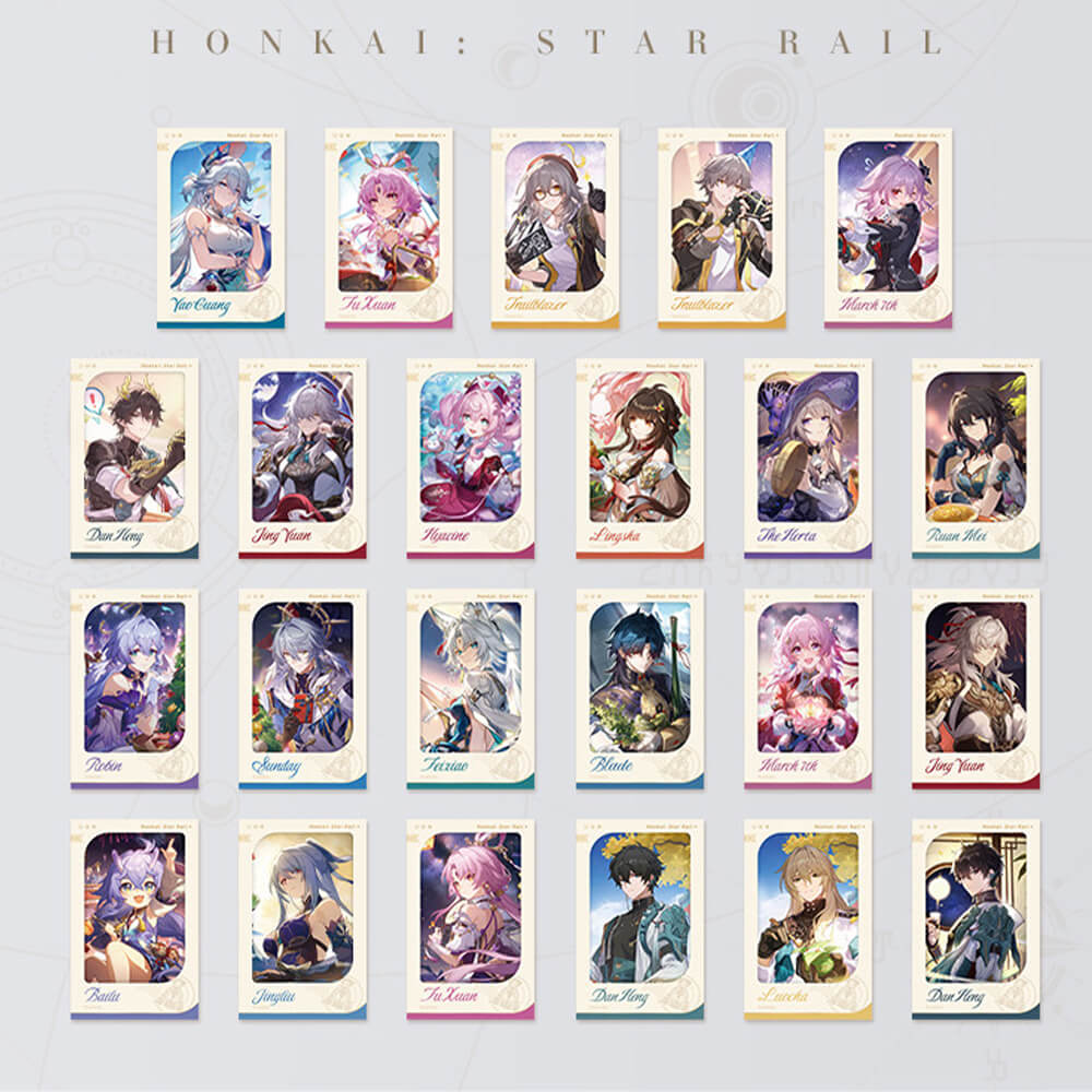 Honkai: Star Rail Stellar Sea Celebration Series Faux Film Cards