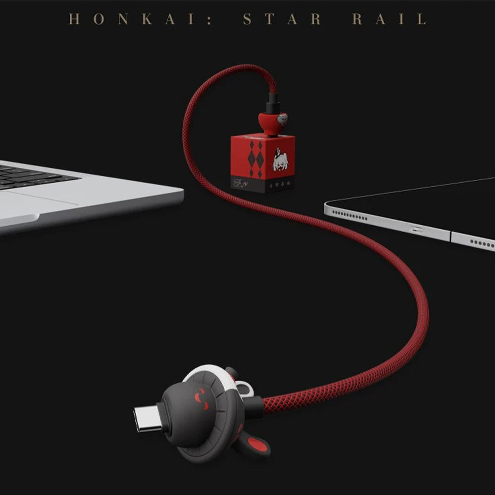 Honkai: Star Rail Straight Fire Unreal Banger Sparkle & Sparxie Series 100W Braided Charging Cable