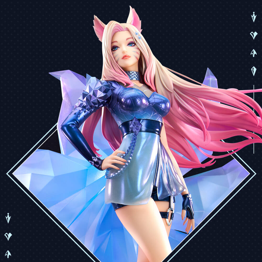 League of Legends K/DA ALLOUT Ahri 1/7 Scale Figure