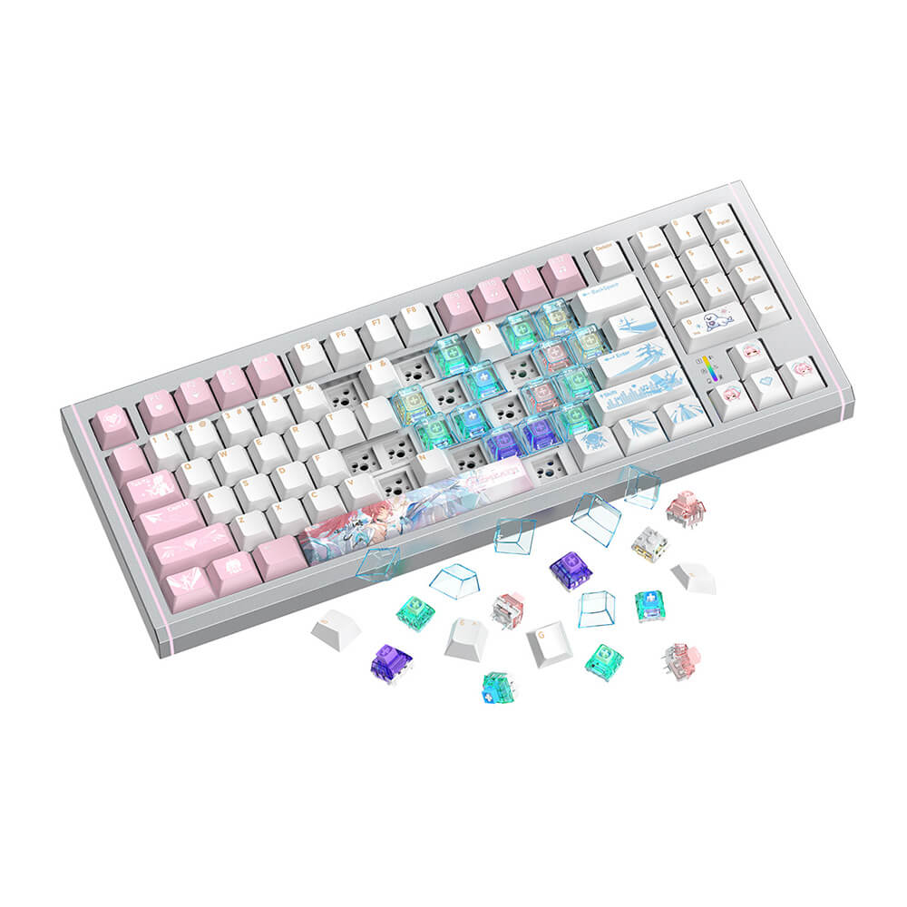 Wuthering Waves Aemeath Snowfluff Whispers Themed Keyboard