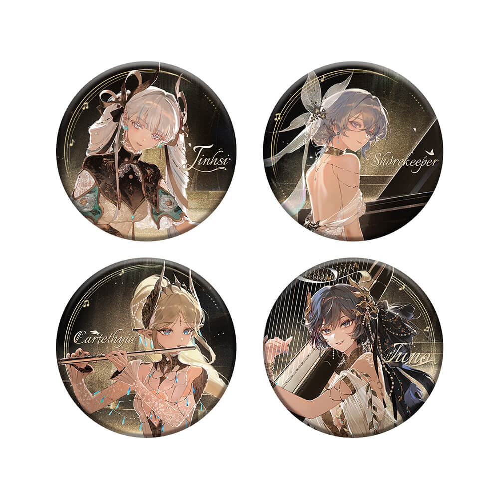 Wuthering Waves All That Resonates Themed Reflective Tin Badge