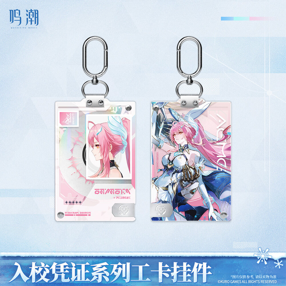 Wuthering Waves Entry Permit Series ID Card Keychain