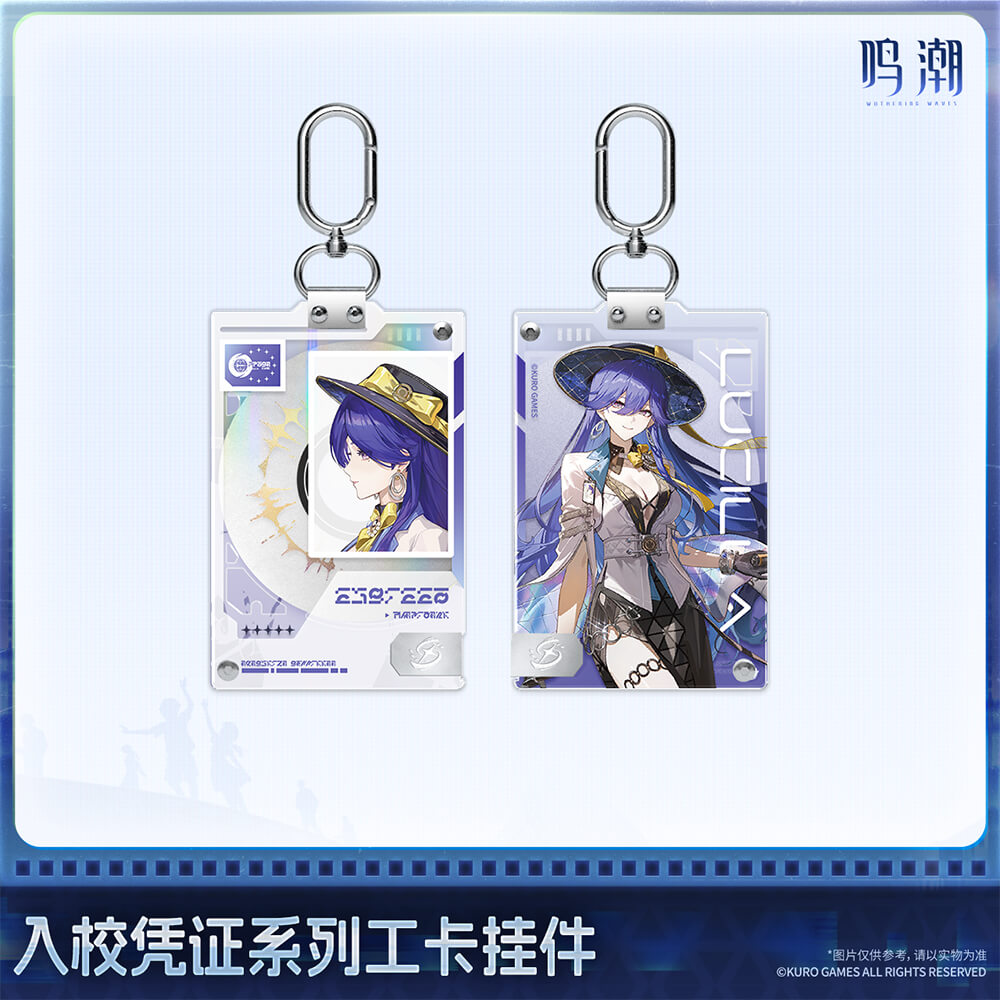 Wuthering Waves Entry Permit Series ID Card Keychain