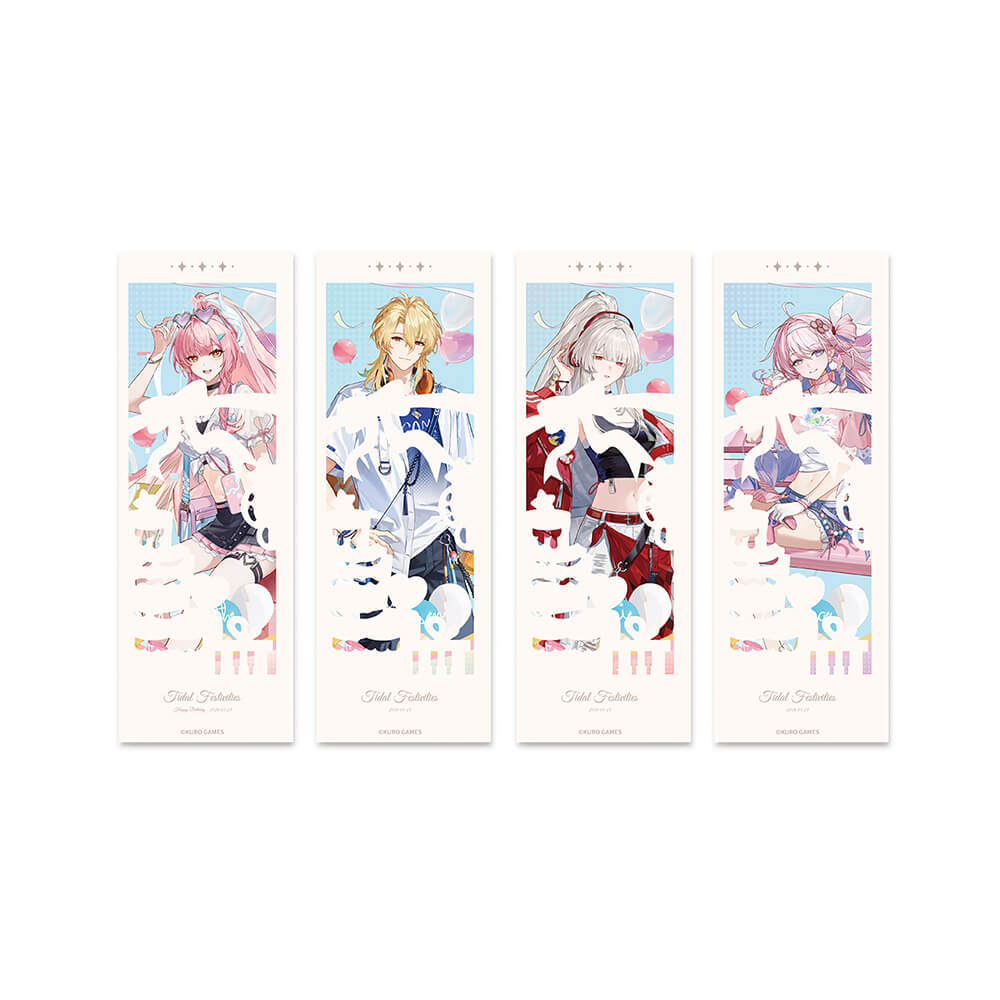 Wuthering Waves Pastel Wishes Themed Laser Ticket Set