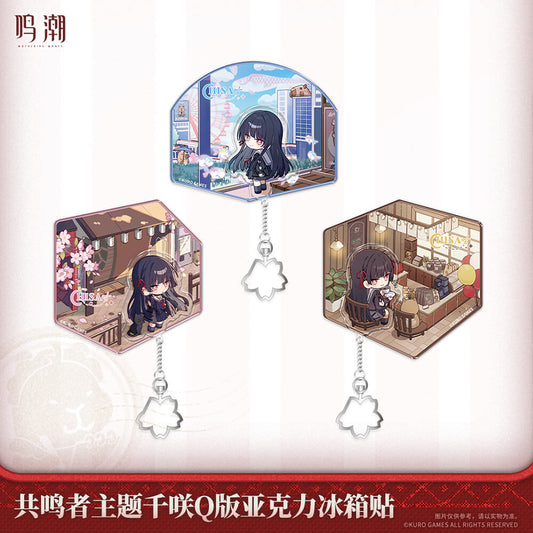 Wuthering Waves Resonator Themed Chibi Chisa Acrylic Fridge Magnet