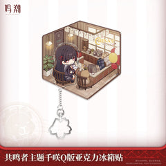 Wuthering Waves Resonator Themed Chibi Chisa Acrylic Fridge Magnet