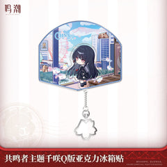 Wuthering Waves Resonator Themed Chibi Chisa Acrylic Fridge Magnet