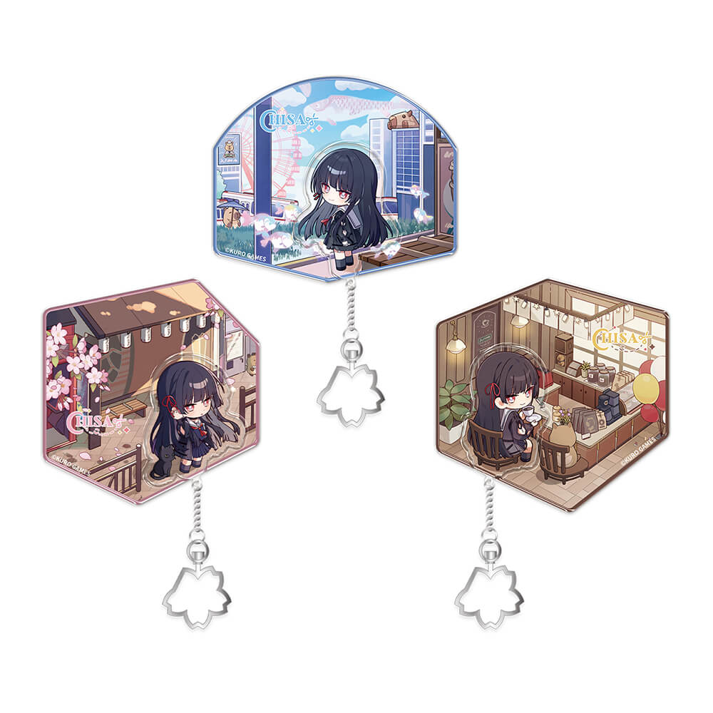 Wuthering Waves Resonator Themed Chibi Chisa Acrylic Fridge Magnet