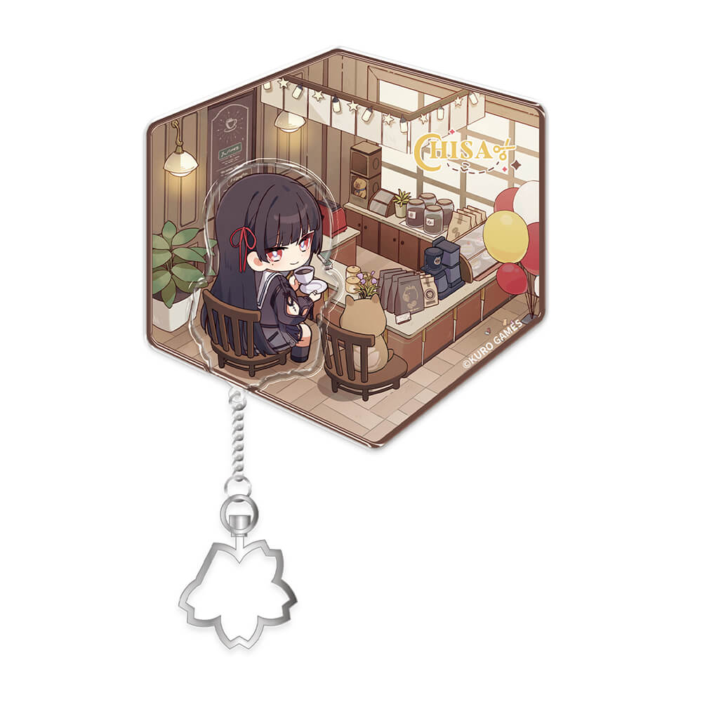 Wuthering Waves Resonator Themed Chibi Chisa Acrylic Fridge Magnet
