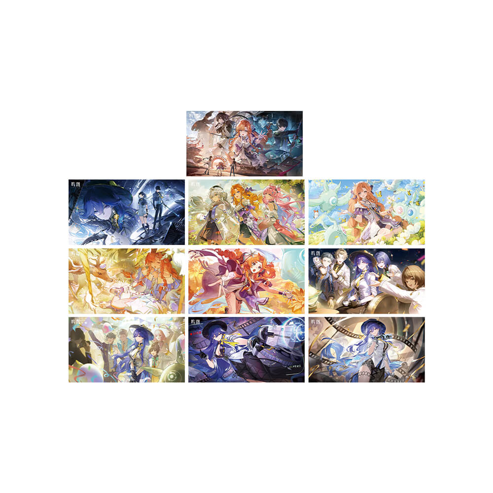 Wuthering Waves Resonator Themed Illustrated Postcard Set