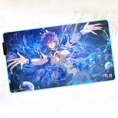 Wuthering Waves Resonator Theme Cantarella RGB Glowing Mouse Pad