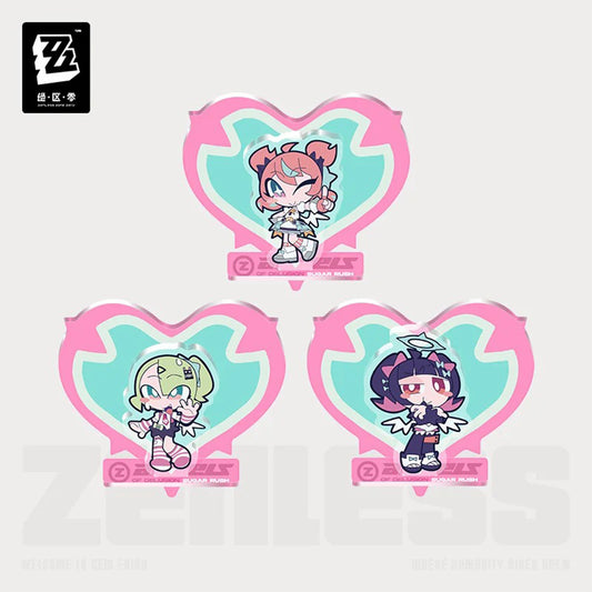 Zenless Zone Zero PINK Sugar Rush Series Angels of Delusion Chibi Acrylic Fridge Magnet