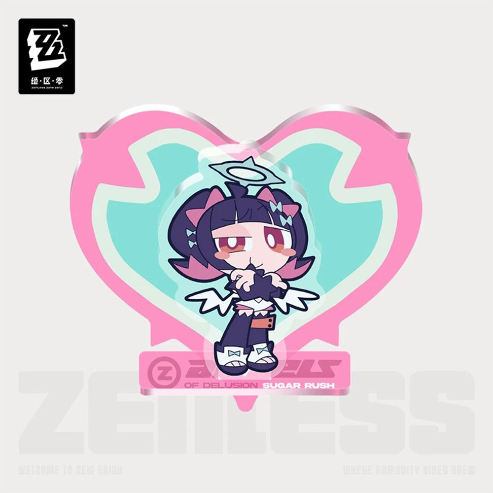 Zenless Zone Zero PINK Sugar Rush Series Angels of Delusion Chibi Acrylic Fridge Magnet