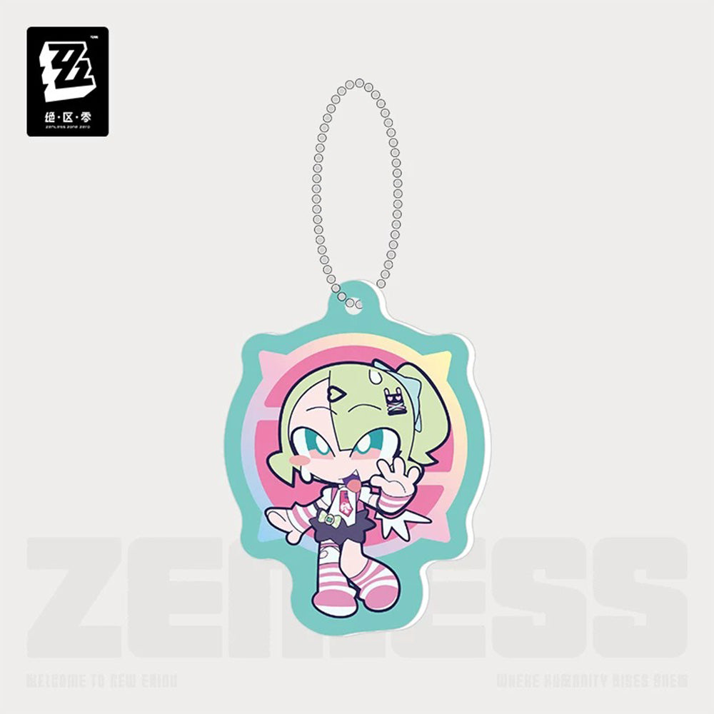 Zenless Zone Zero PINK Sugar Rush Series Angels of Delusion Chibi Acrylic Keychain
