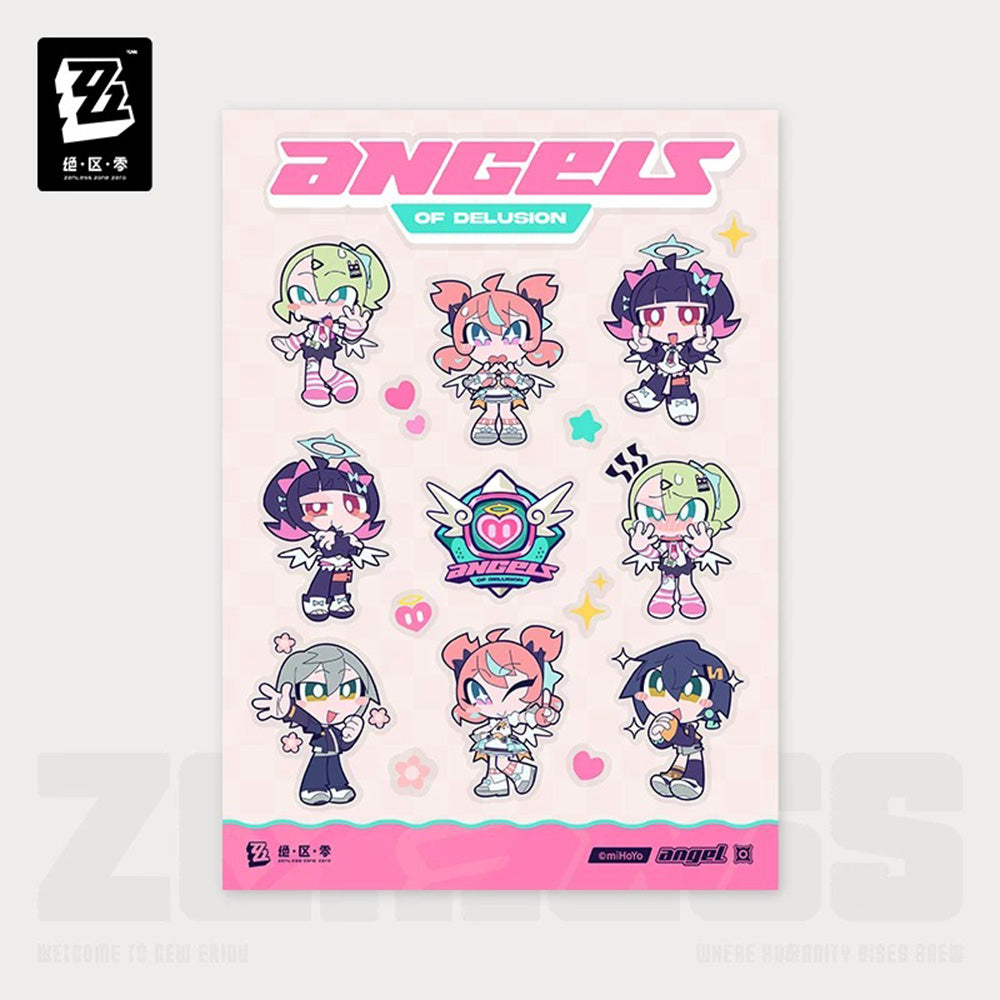 Zenless Zone Zero PINK Sugar Rush Series Angels of Delusion Chibi Sticker