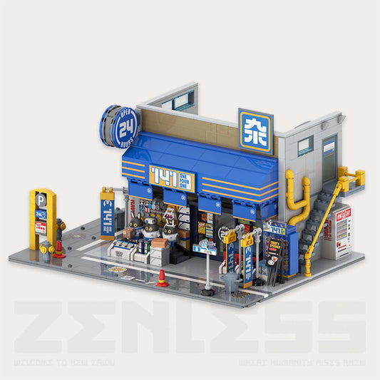 Zenless Zone Zero Sixth Street Scene Assembly Building Blocks Vol. 1