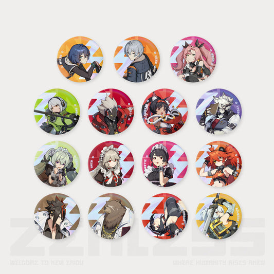 Zenless Zone Zero Temporal Frequencies Series Tinplate Badge