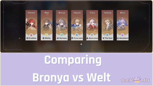 Comparing Bronya vs Welt for Optimal DPSSupport
