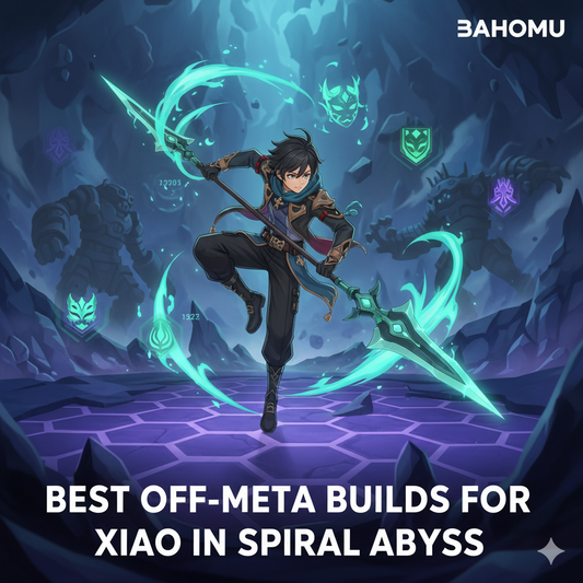 Xiao off-meta build for Spiral Abyss showing skill rotation