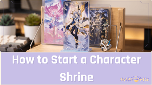 How to Start a Character Shrine with Acrylic Stands, Cards, and Charms