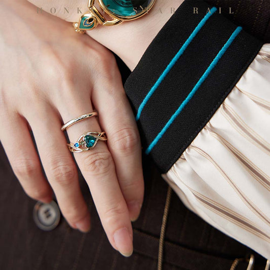 【 Pre order 】Honkai: Star Rail Aventurine Impression Series Ring Set