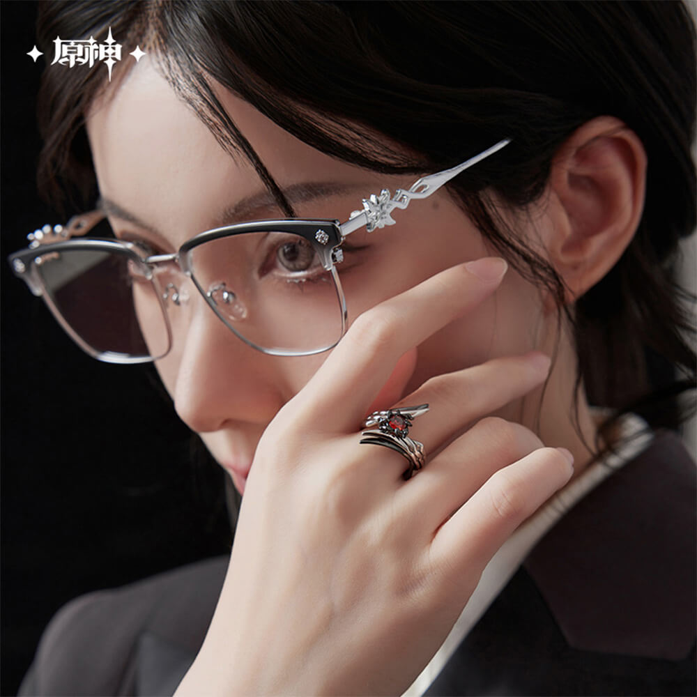 Genshin Impact Arlecchino Impression Series Necklace & Ring Set