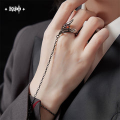 Genshin Impact Arlecchino Impression Series Necklace & Ring Set