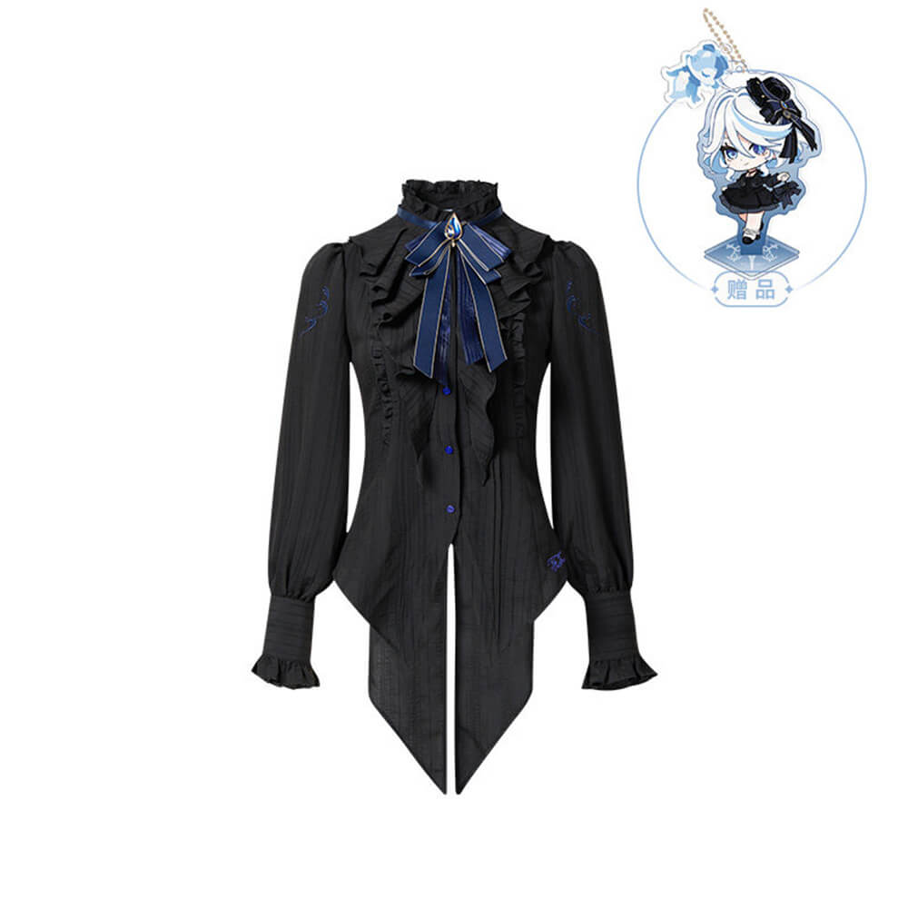 Genshin Impact Furina Impression Long-Sleeve Waisted Blouse