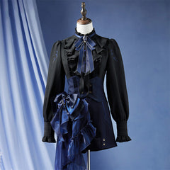 Genshin Impact Furina Impression Long-Sleeve Waisted Blouse