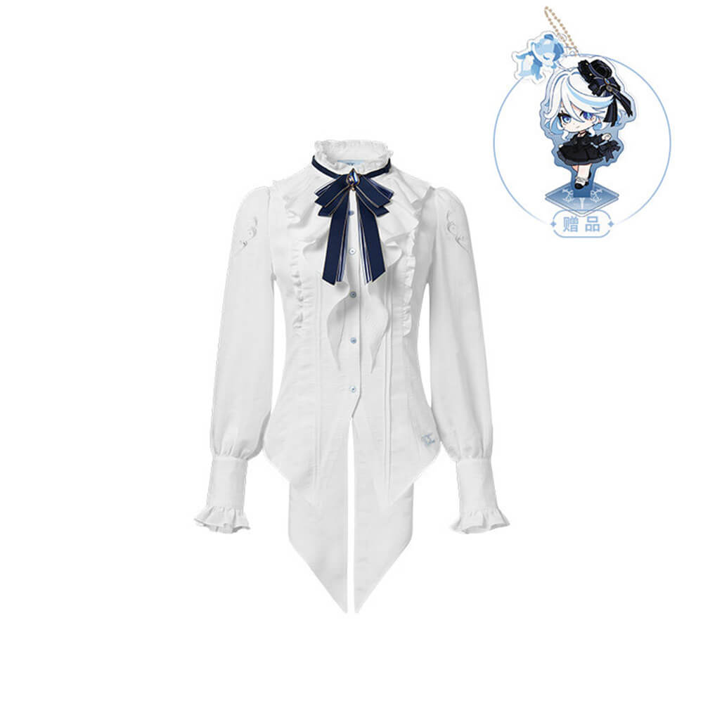 Genshin Impact Furina Impression Long-Sleeve Waisted Blouse