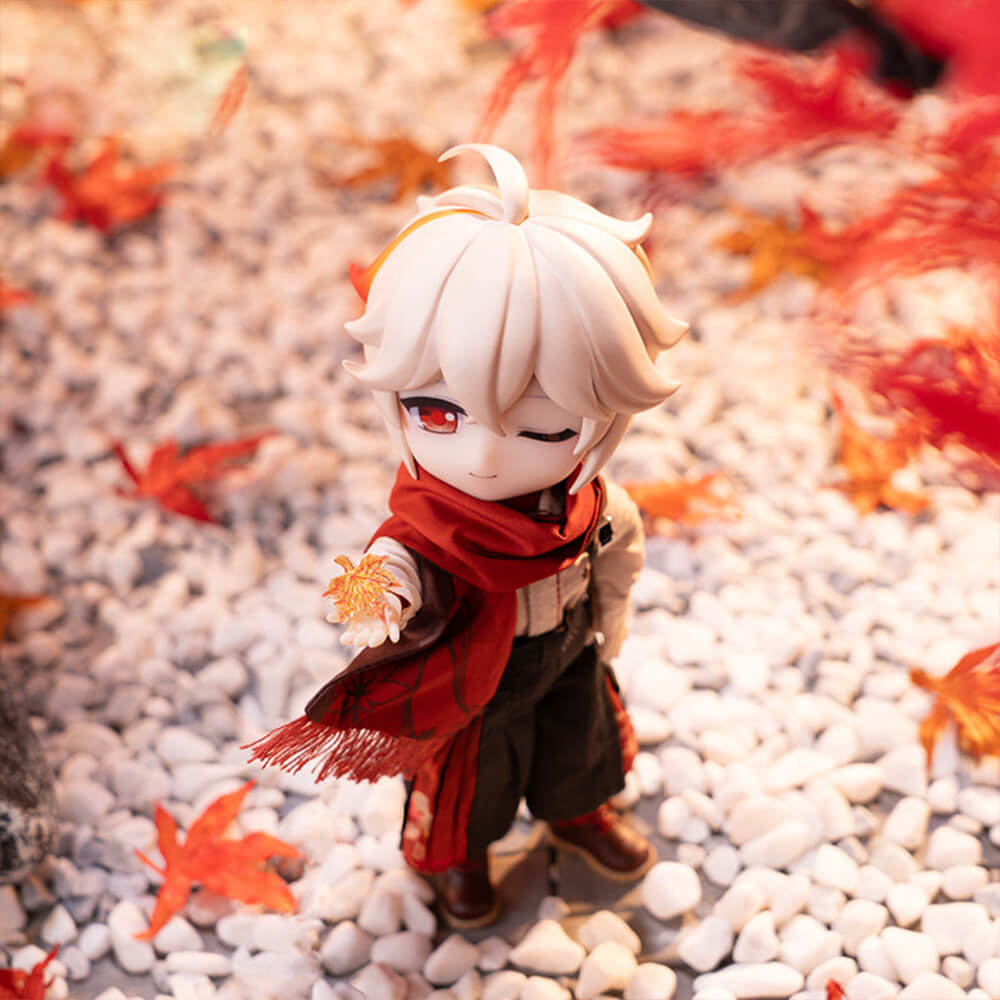 Genshin Impact Kaedehara Kazuha Action Figure Doll Outfit & Face Plate Set