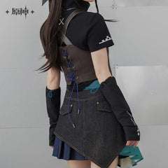 Genshin Impact Kinich Impression Cropped Utility Vest