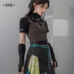 Genshin Impact Kinich Impression Cropped Utility Vest
