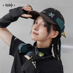 Genshin Impact Kinich Impression Leafless Hanging Neck Fan