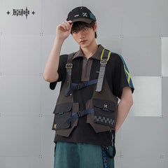 Genshin Impact Kinich Impression Outdoor Utility Work Vest