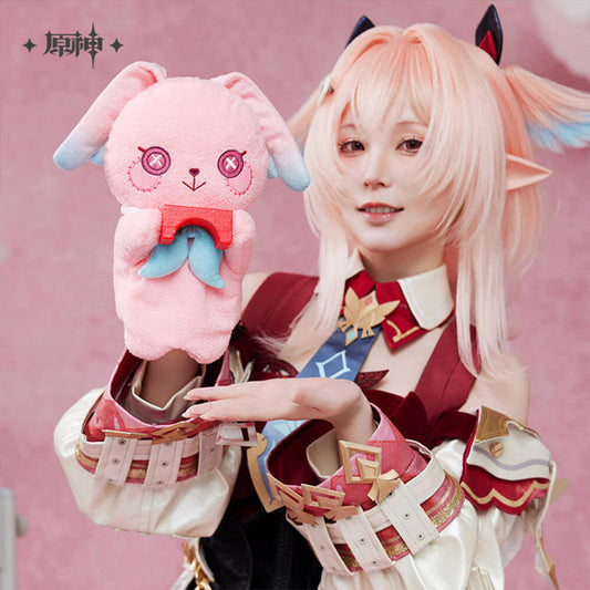 Genshin Impact Linnea Bunny Plush Hand Puppet