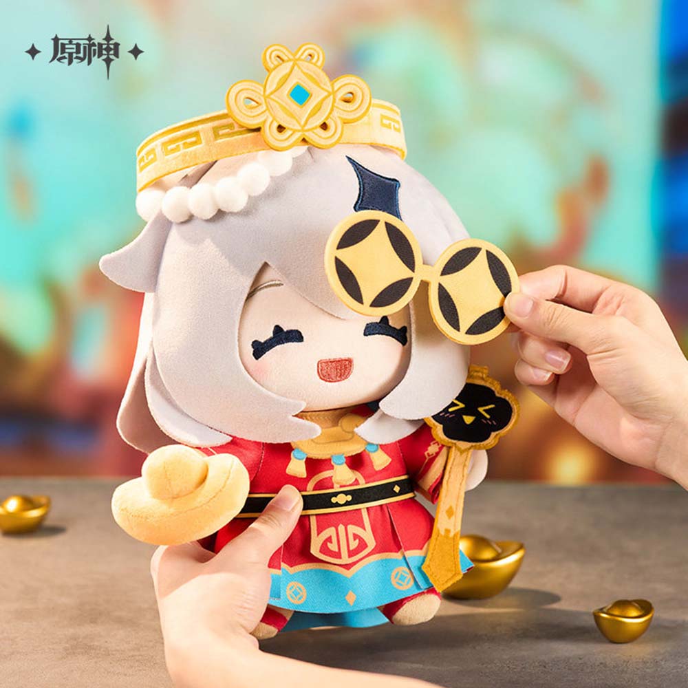 Genshin Impact “Little God of Wealth” Paimon Plush Doll
