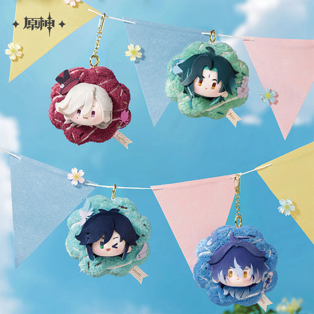 Genshin Impact Spring Blossom Tales Series Floral Wreath Plush Keychain