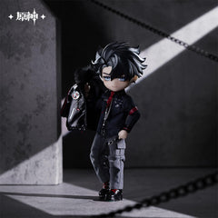 Genshin Impact Wriothesley Action Figure Doll Outfit & Face Plate Set