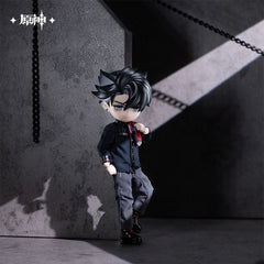 Genshin Impact Wriothesley Action Figure Doll Outfit & Face Plate Set