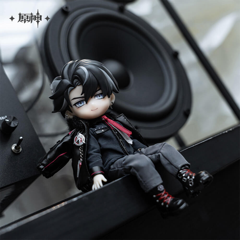 Genshin Impact Wriothesley Action Figure Doll Outfit & Face Plate Set