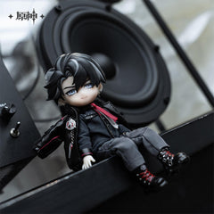 Genshin Impact Wriothesley Action Figure Doll Outfit & Face Plate Set