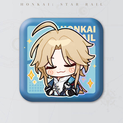 Honkai: Star Rail Square Cartoon Badges