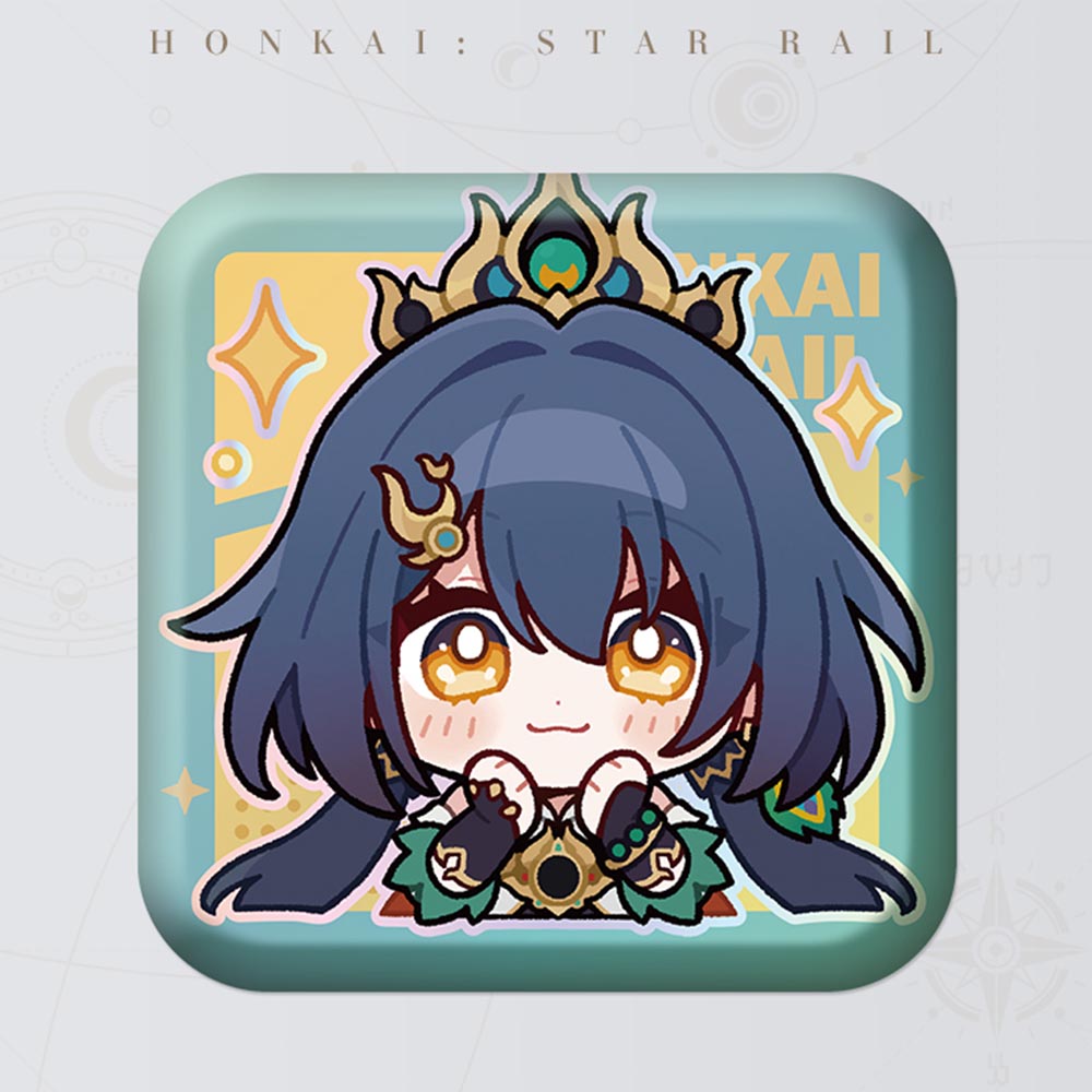 Honkai: Star Rail Square Cartoon Badges