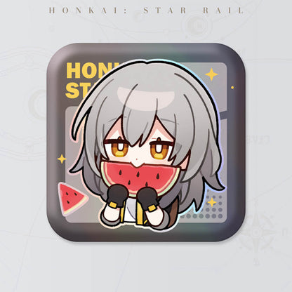 Honkai: Star Rail Square Cartoon Badges