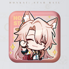 Honkai: Star Rail Square Cartoon Badges