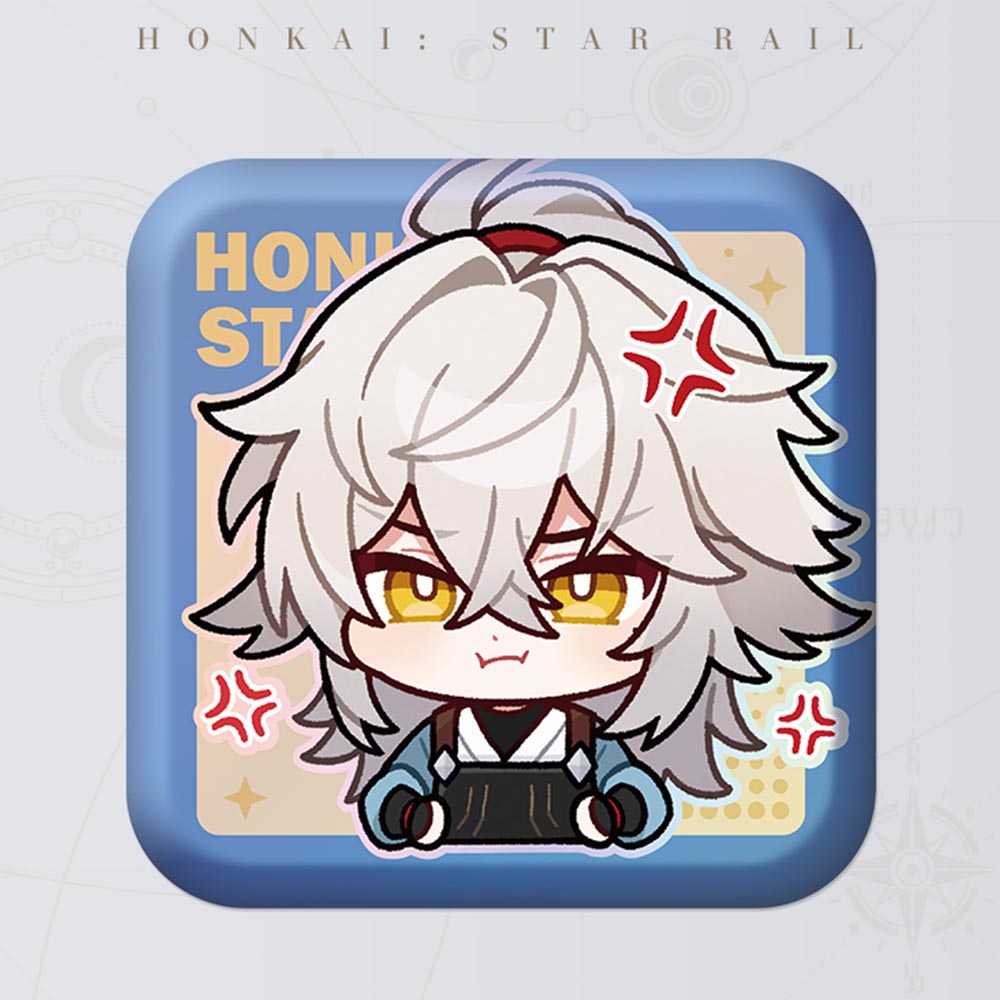 Honkai: Star Rail Square Cartoon Badges