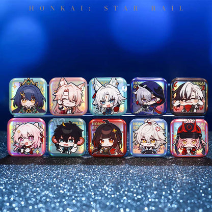 Honkai: Star Rail Square Cartoon Badges